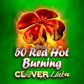 50 Red Hot Burning Clover Links slot icon by Novomatic, available at Spinorhino Casino