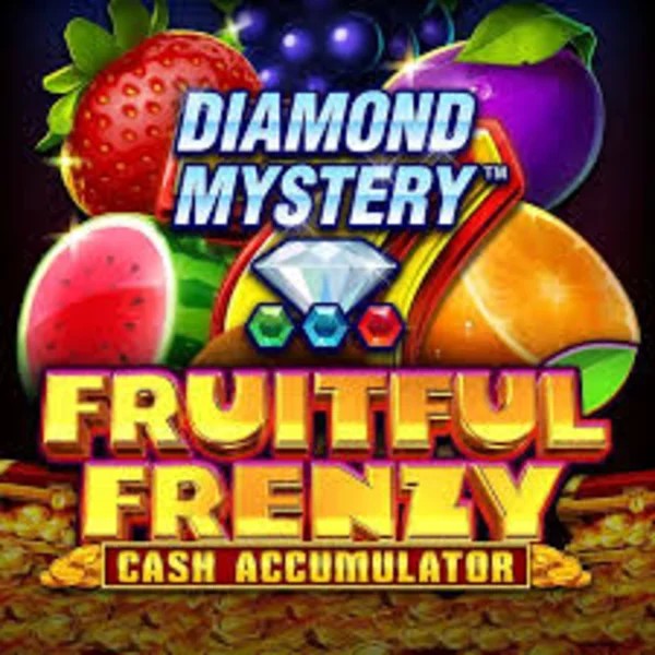Diamond Mystery Fruitful Frenzy Cash Accumulator slot logo by Greentube at Spinorhino Casino